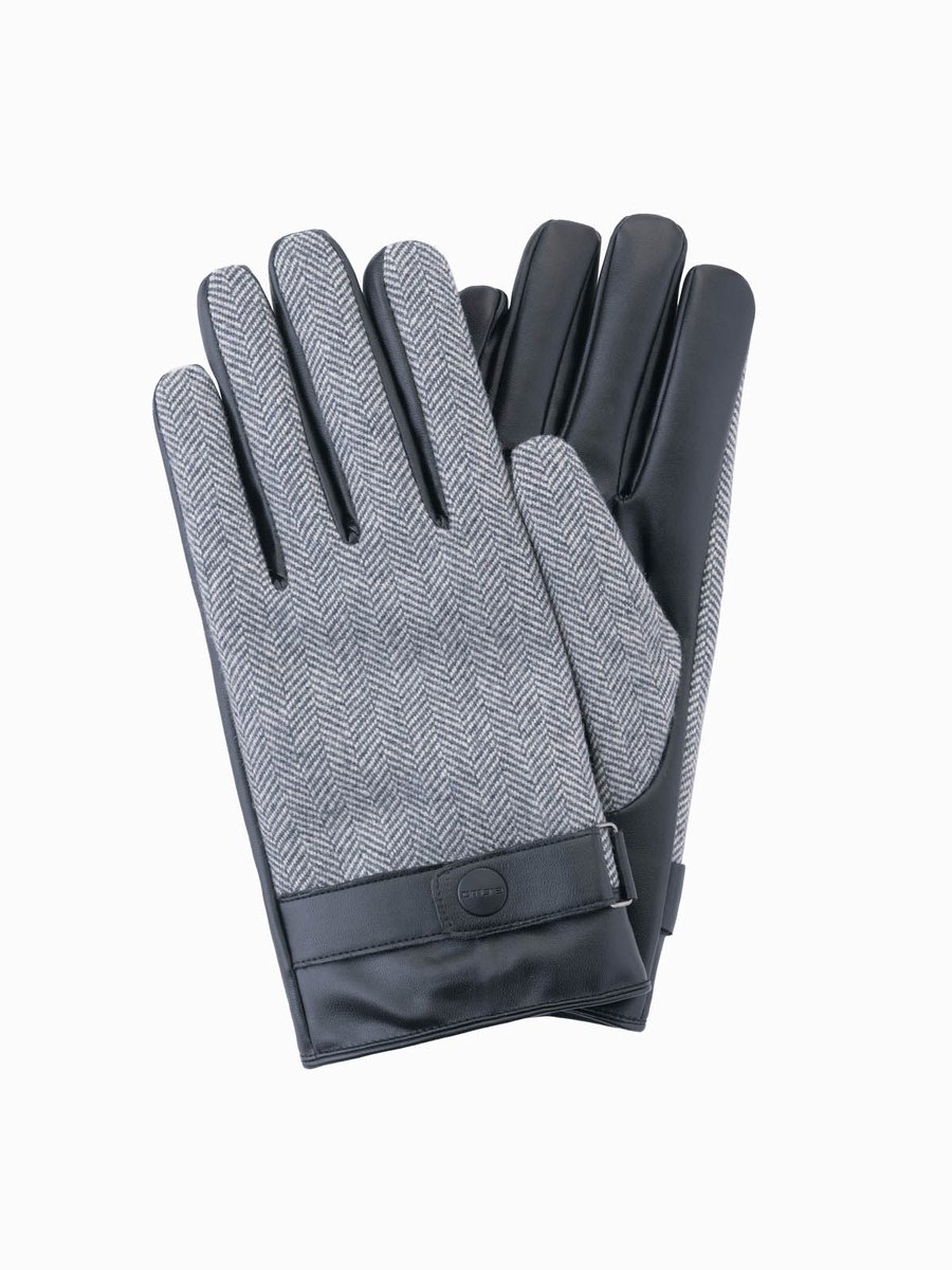 OMBRE Handschuhe - effen Lichtgrijs gemêleerd ONE SIZE