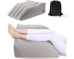 Beenverhogingskussen, opblaasbaar beenkussen, comfortabel slaapkussen, verhoogde benen, multifunctioneel kussen, geschikt voor zwangere vrouwen en meer, sporters