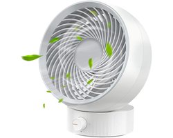Tafelventilator, USB-ventilator, mini-ventilator – klein, stil, traploos regelbare snelheid, 20° verstelbaar, geluidsarm, eenvoudig mee te nemen (voor kantoor of thuis)