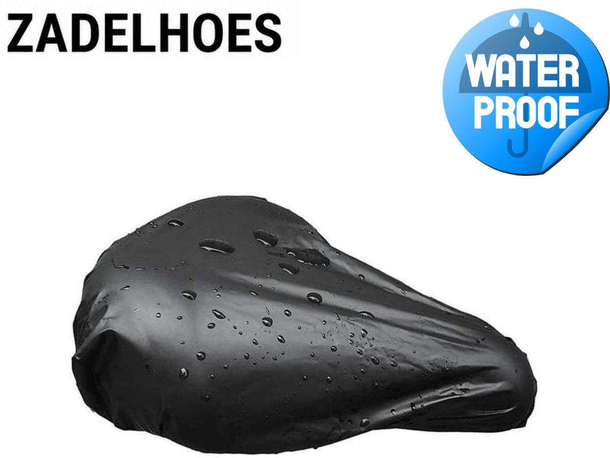 Chipa - Waterdichte Fietszadelhoes – Universele Zadelhoes Fiets – Regenhoes voor Fietszadel – Beschermhoes tegen Regen, Stof en Vuil – Zadelhoes Waterdicht - Fietsaccessoires Zwart