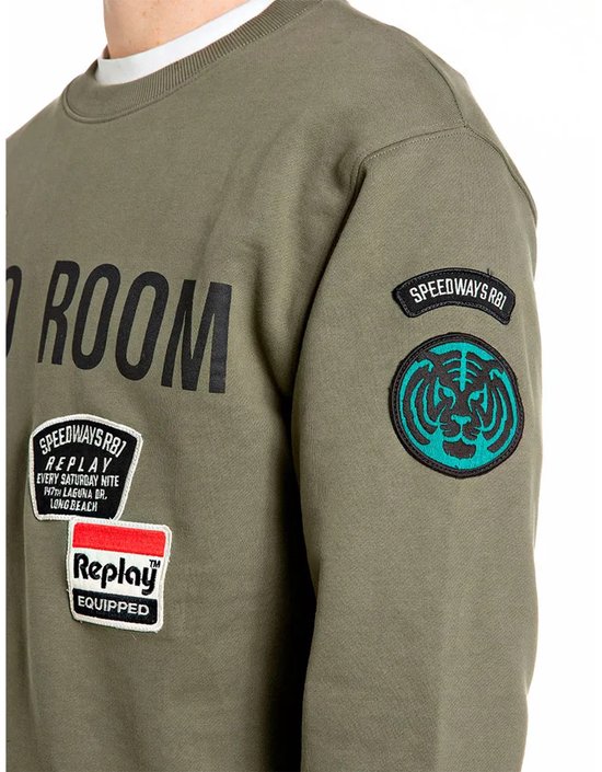 Replay M13lr.001.7242nw Sweatshirt Groen XL Man