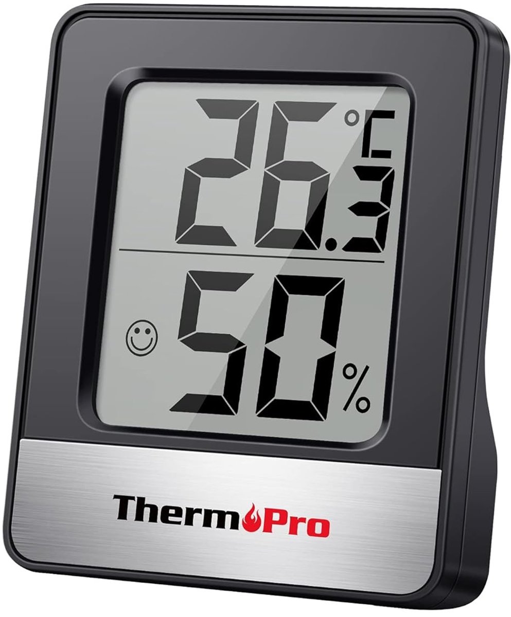 Digitale Kamerthermometer - Binnenshuis - Hygrometer met Minitemperatuurmonitor - Vochtigheidsmeter - Voor Thuis en Kantoor