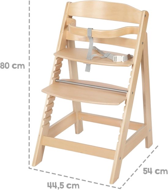 JCP® Kinderstoel - Maximaal Gewicht 70kg - Vouwstoel - Kinderstoel Inklapbaar - Bruin - 81cm x 7cm x 55cm van jcp — afbeelding 2