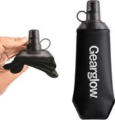 GearGlow® Soft Flask 500 ml - Opvouwbare Waterfles - Drinkfles Hardlopen - Opvouwbare Drinkfles - Zwart