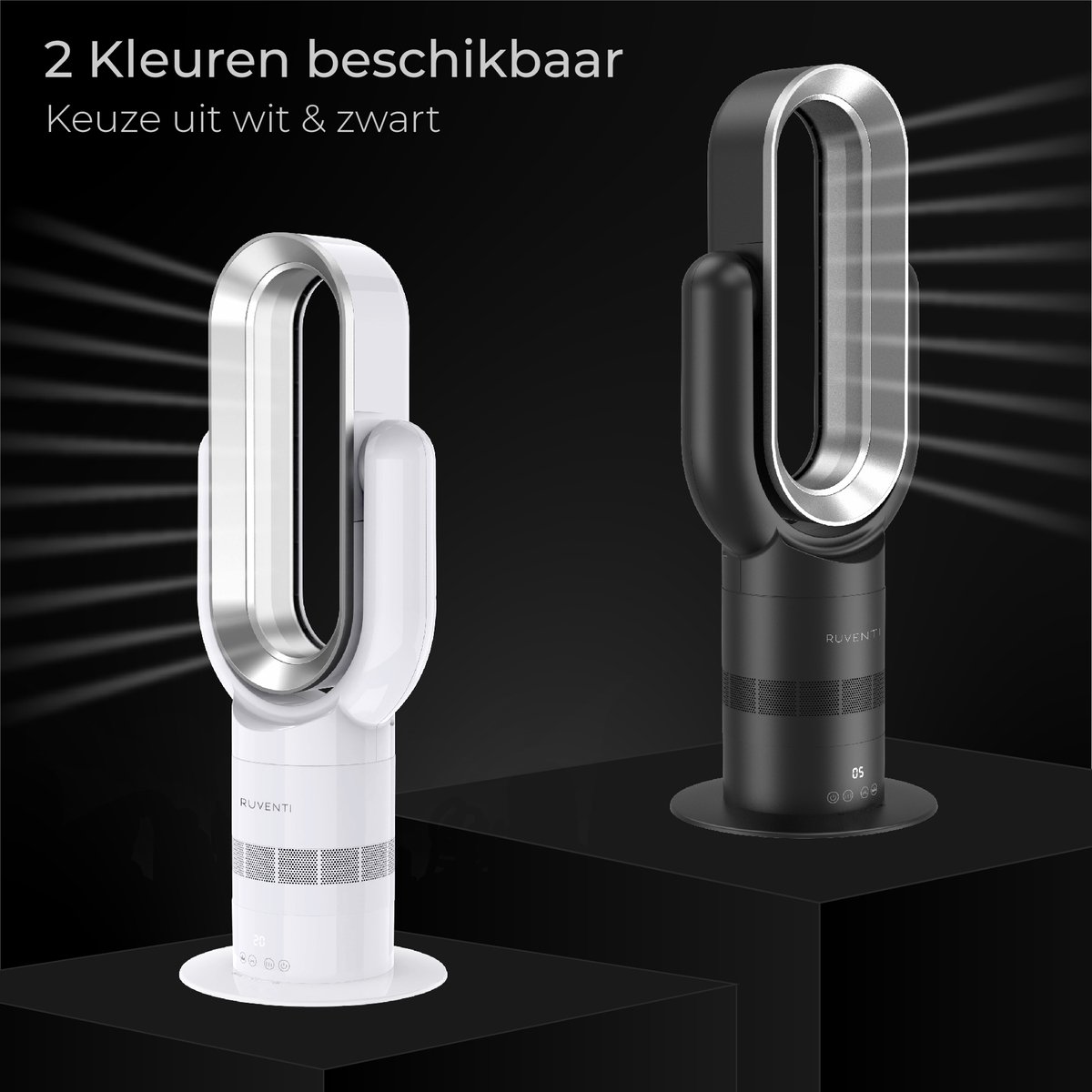 Ruventi Air Pro - Luxe 2-in-1 ventilator - Verwarmen & Koelen - Wit — afbeelding 7
