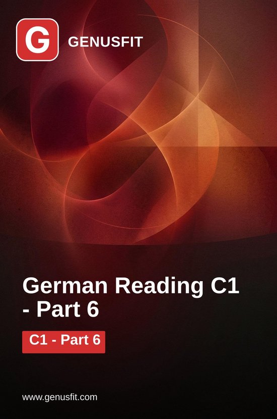 GenusFit: German Reading C1. Part 6/6 - cover