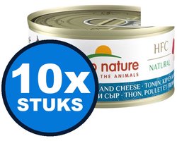 10x Almo Nature HFC - Tonijn, Kip & Kaas - Kattenvoer Natvoer - 70g