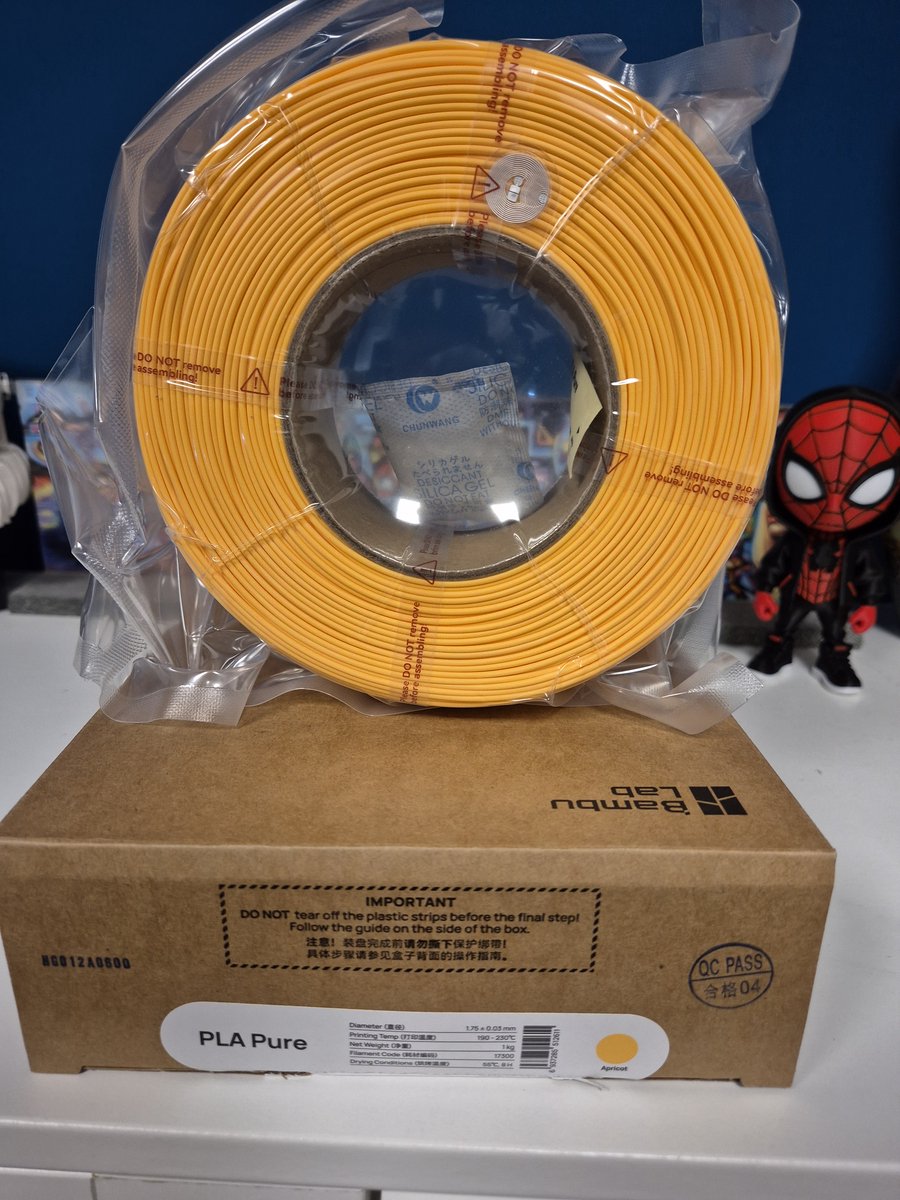 Bambu Lab PLA Pure - Apricot (Abrikoos / Pastel oranje) - 3D Printer Filament - 1.75mm - 1kg - Premium Matte Refill