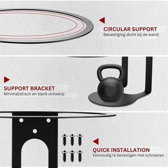 Homepod Houder - Luxe Houder - Muurbeugel - voor een Betere Geluidservaring - Speaker Stand - Zwart — afbeelding 2