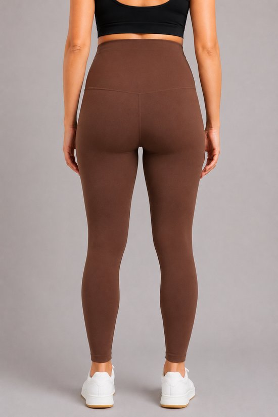 SparkNine Mamamove maternity legging - XL - bruin - zachte stof - comfortabel & ondersteunend - rekbaar - zwangerschapslegging — afbeelding 5