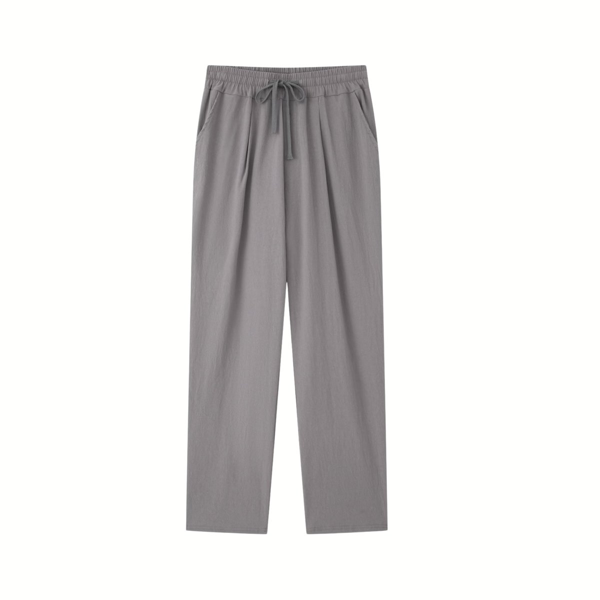 Currero Linnen Broek Heren - Zomerbroek - Volwassenen - Lange Broek - Pantalon - Strandbroek - Zomer - Ibiza Stijl - Grijs M