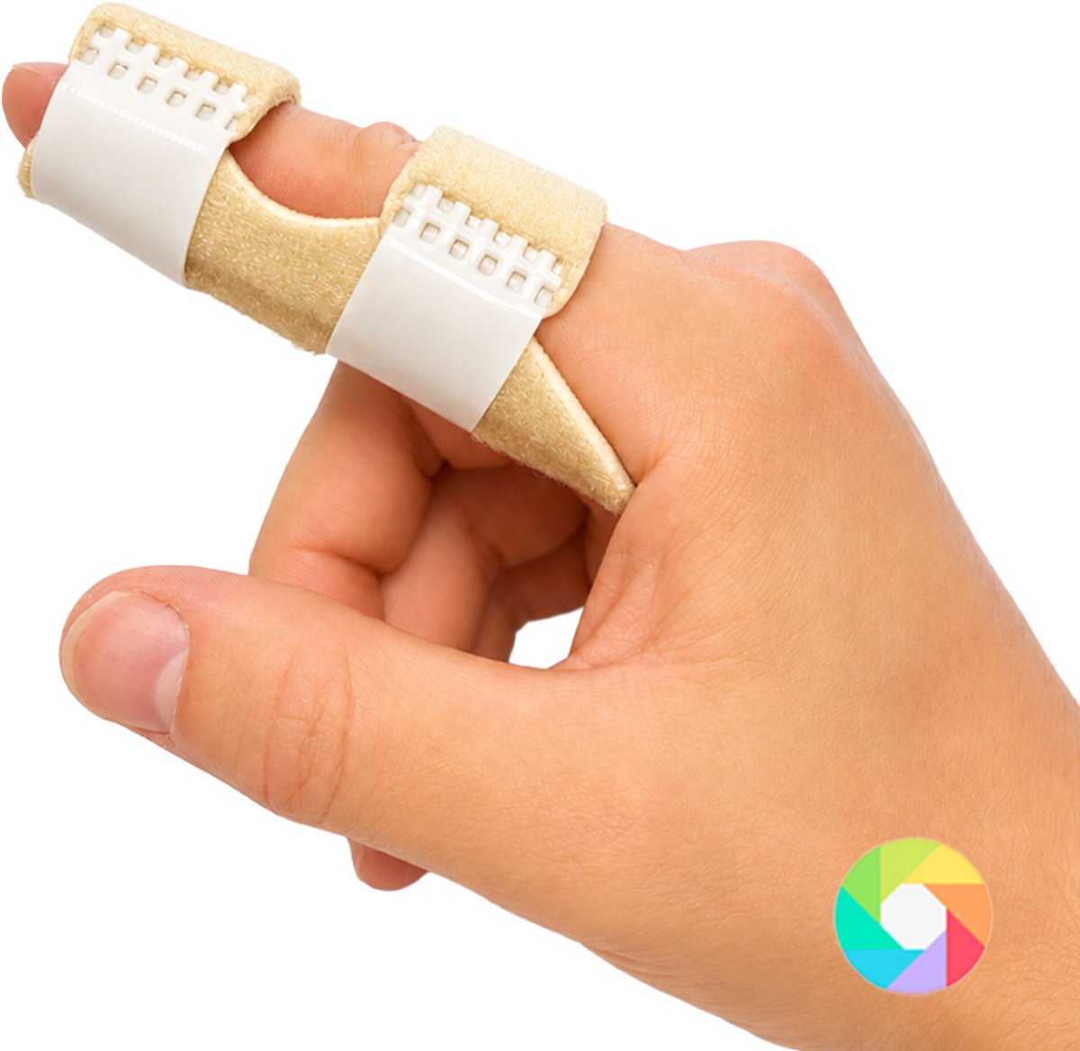 Vingerspalk beige verkrijgbaar in 6 kleuren - vingerbrace - vingerspalken - vinger splint - mallet vingerspalk - triggerfinger spalk