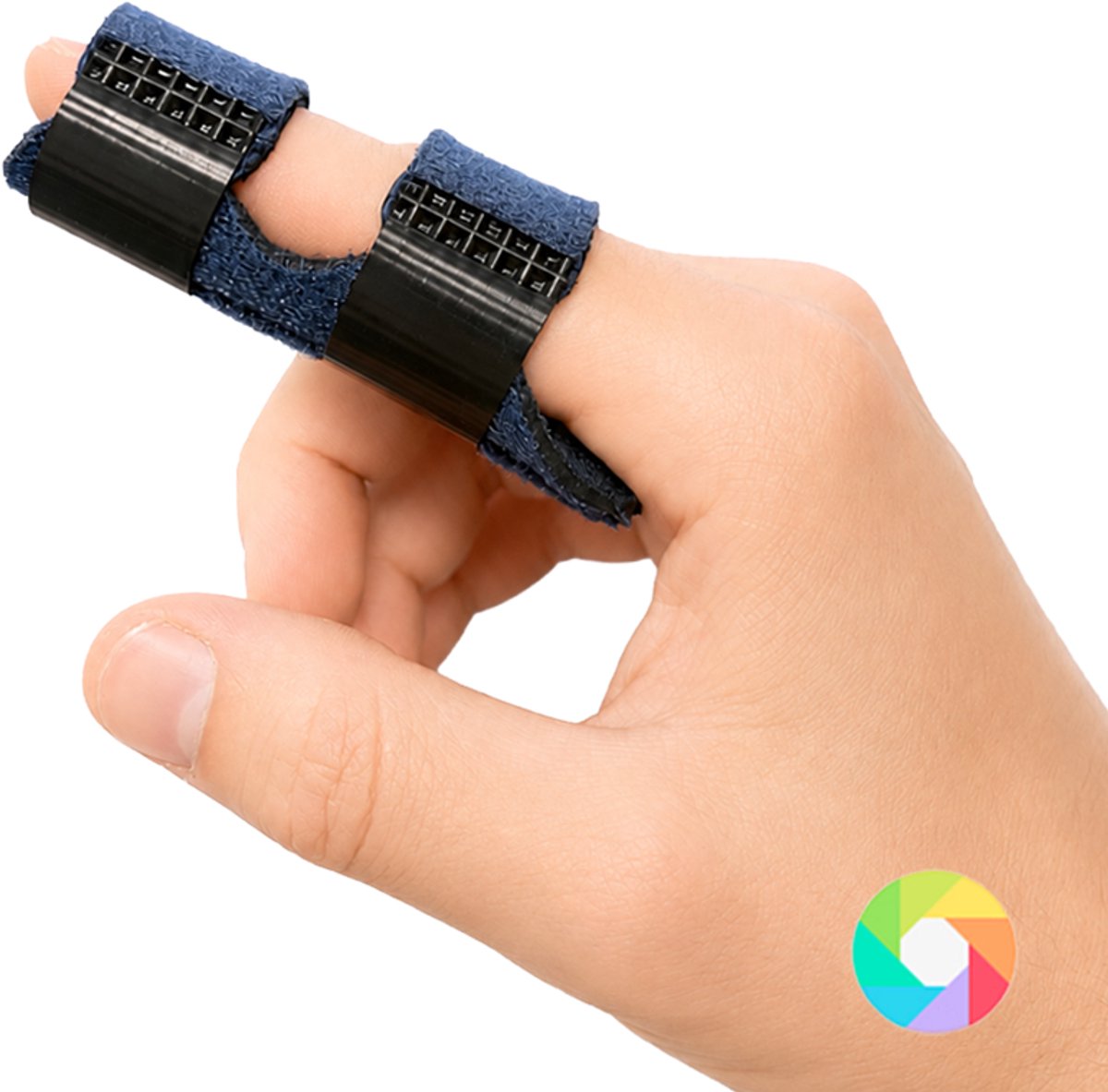 Vingerspalk marine blauw verkrijgbaar in 6 kleuren - vingerbrace - vingerspalken - vinger splint - mallet vingerspalk - triggerfinger spalk