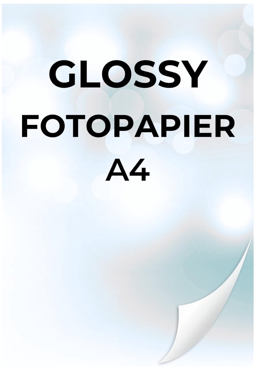 Dailygoods - Glossy Fotopapier A4 voor Inkjet Printers - 50 Stuks