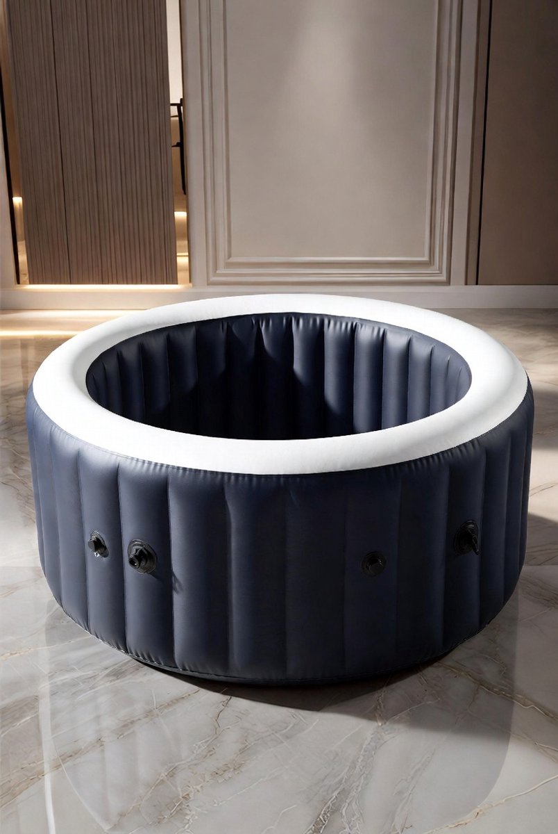 2-Persoons Opblaasbare Whirlpool 191 x 120 x 64 cm | De Energiezuinige Hot Tub met 100 Luchtjets, 2400W PTC-Verwarming, LED-Sfeerverlichting & Vorstbescherming – Medahomestore