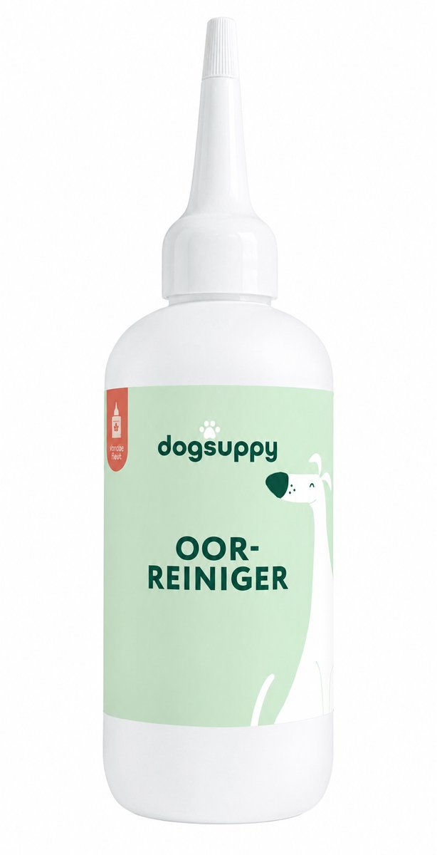 DogSuppy® Oorreiniger - Oordruppels voor Honden - Krachtige Oorreiniging - 100 ml - 100% Natuurlijk & Veilig - Oorverzorging - Vermindert Oorjeuk, Roodheid, Overmatig Oorsmeer, Uitvloeiing