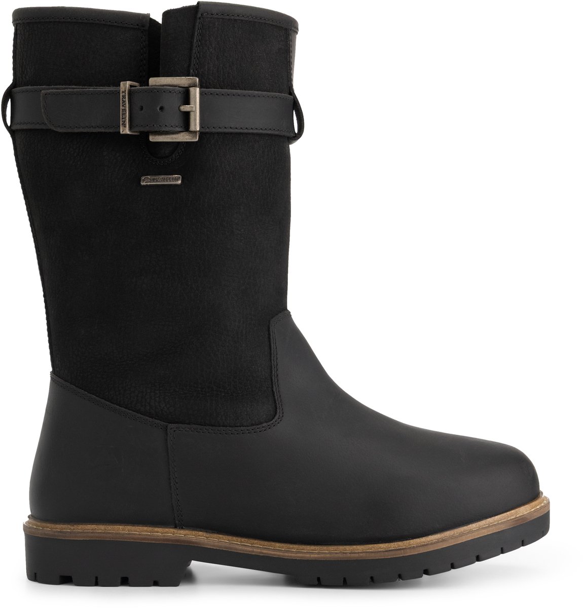 Travelin’ Frostad Heren Outdoorlaarzen Wol gevoerd Zwart