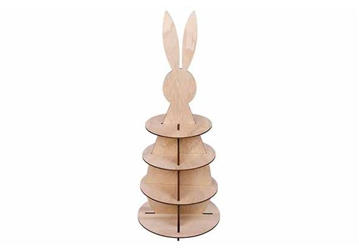 Etagere Rabbit Natuur 33x33xh86cm Hout