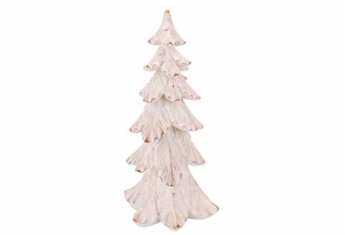 Kerstboom Brush Wit 22x19xh43cm Polyresi N