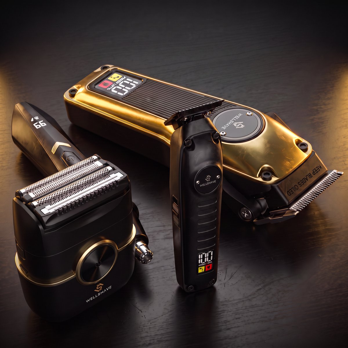 Wellshave Barber Bro 3.0 - Barber Set - Kappers set - Tondeuse Mannen - Foil Shaver - Hair Clipper - Kappers Tondeuse - Trimmer voor haar & baard - Neustrimmer - Head Shaver - Tondeuse set thumbnail 4