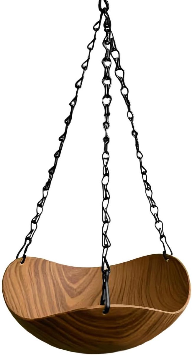 Vogelbad Houten Vintage Decorative Vogelbad | Hangend Vogelbad Fontein voor Park, Terras, Tuin, Binnenplaats, Balkon, Gazons, Volière, Vinken, Monniksparkieten,