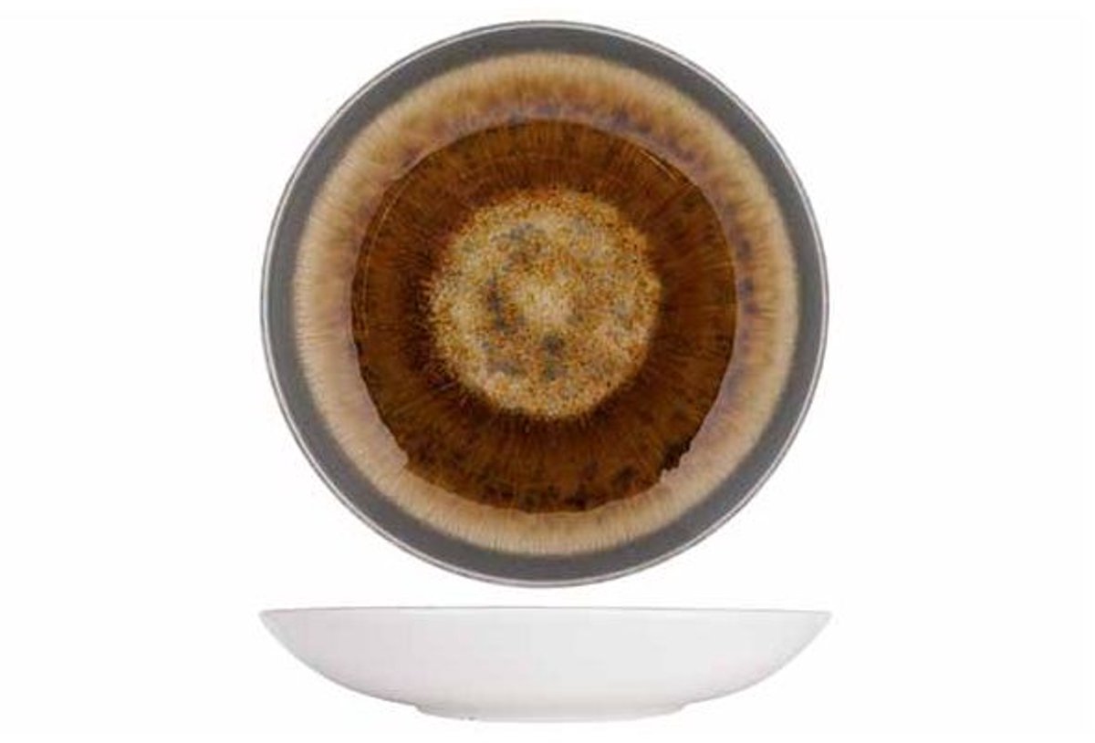 Iris Brown Couscous Bord D26cm