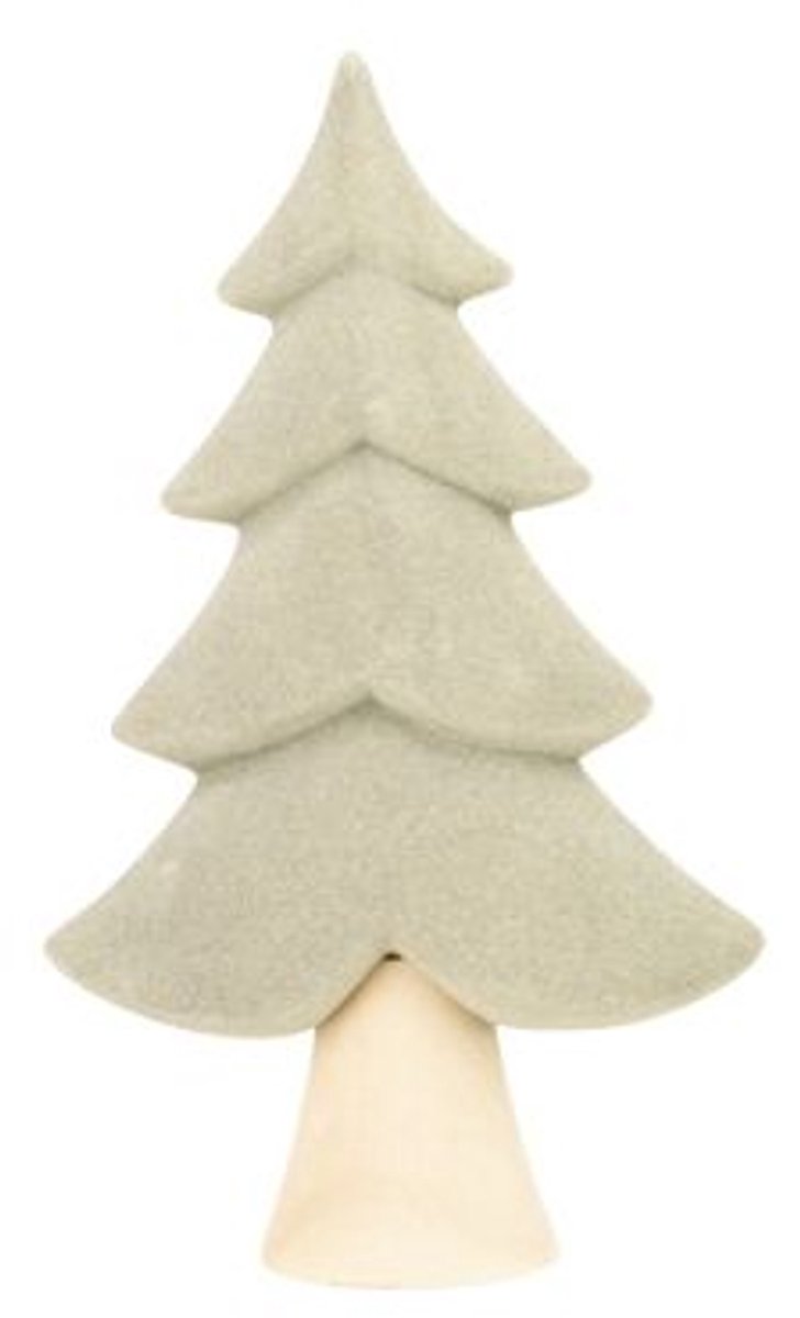 Cosy @ Home Kerstboom Velvet Groen 17,2x7,5xh29,8cm