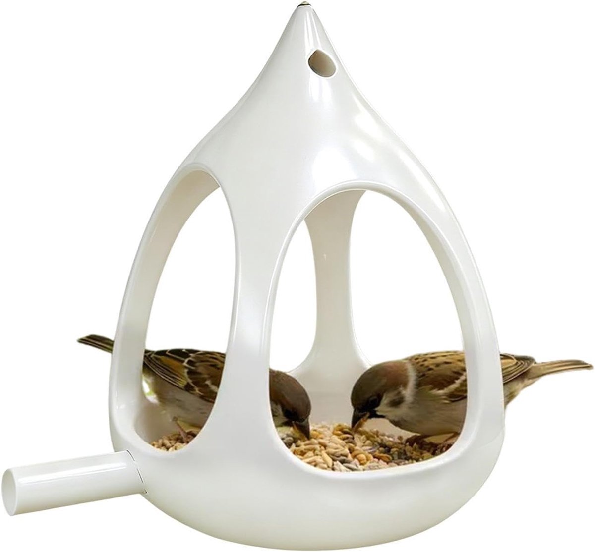 Vogelvoederhuisjes voor Buiten Regenbestendig Voederdispenser met | Hangende Vogelvoederhuisjes voor Buiten voor Vogels Kijken op Terras, Tuin, Binnenplaats, Gazon, Balkon, , Park