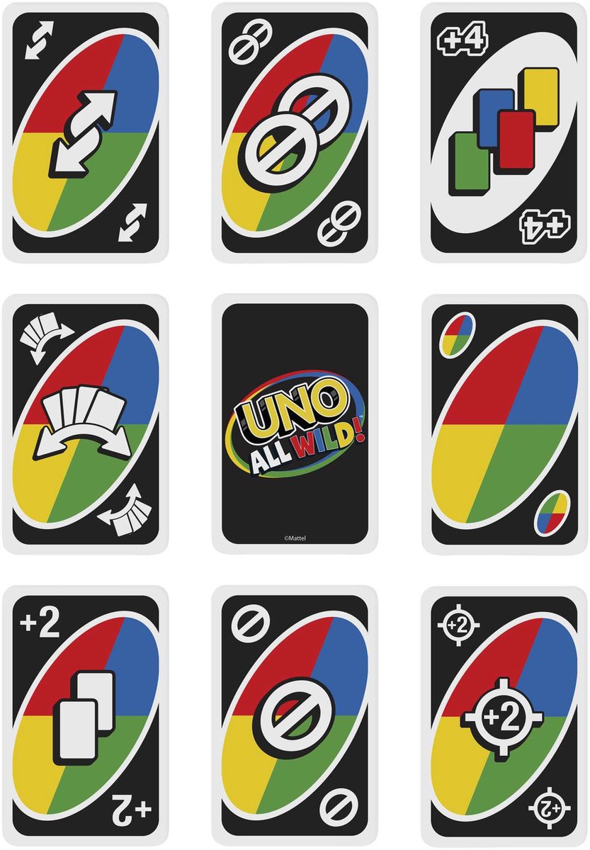 Mattel Games UNO All Wild - Kaartspel — afbeelding 6