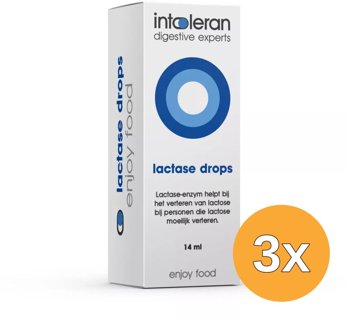 3x Intoleran Lactase drops (14 ml)