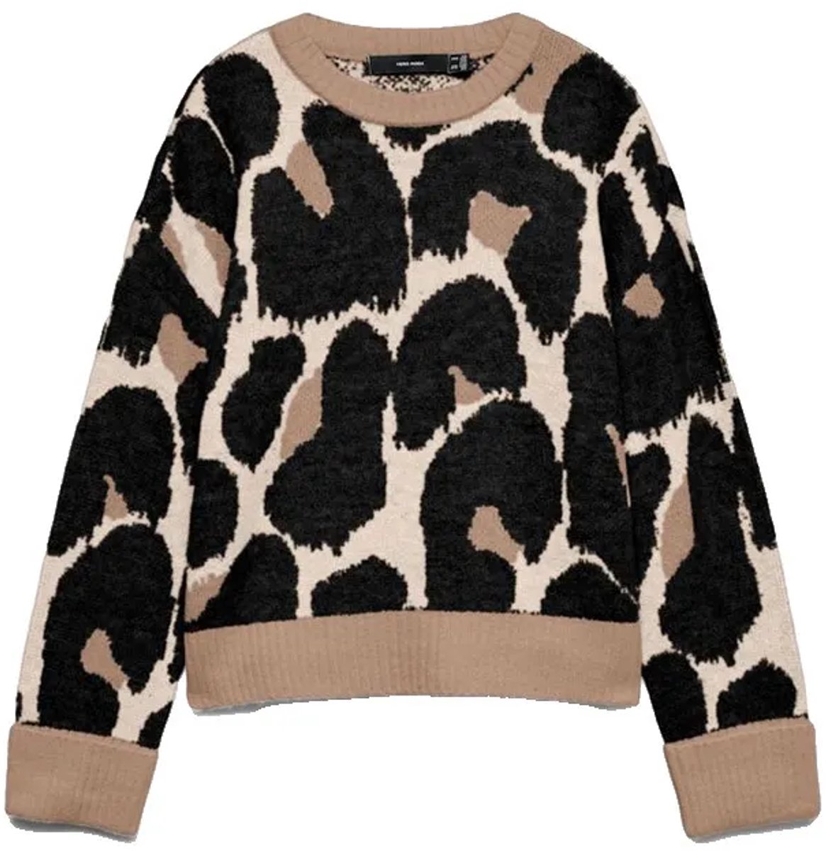 Vero Moda Leonie Trui Bruin,Zwart L Vrouw