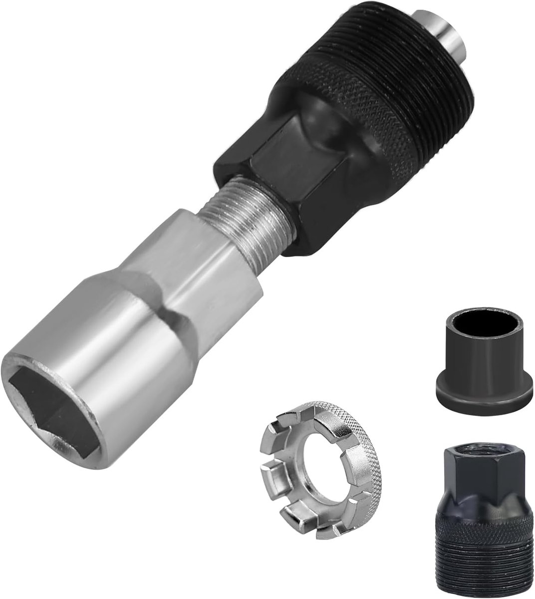 fiets met 16 mm sleutel universele trapas gereedschap trekker traptrekker set voor standaard, vierkante crankarm, met 1 x 8-gaats spaken fietsreparatiegereedschap