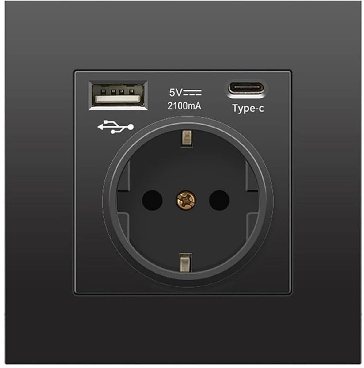 Wandcontactdoos met USB - E6670 - - Aansluitmogelijkheden voor Thuisgebruik.