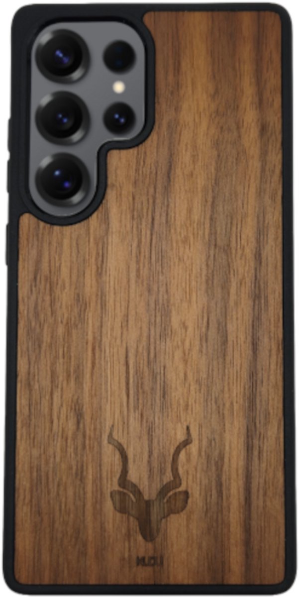 KuduStore Samsung Galaxy S26 Ultra telefoonhoesje - Houten hoesje - Noten