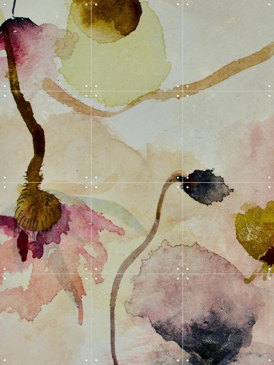 IXXI In The Eyes Of Alice, RAR Kramer - 60 x 80 cm - Gratis ophangtool - Grote wanddecoratie en posters - Kleurrijk, Schilderijen, Aquarel, Abstract