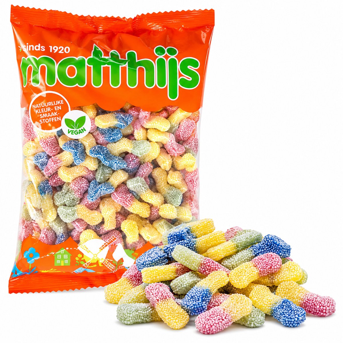 Matthijs Zure Neon Wormpjes 1Kg