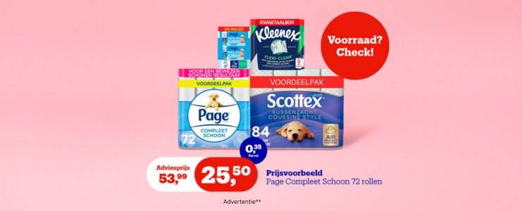 Page, Scottex & Kleenex