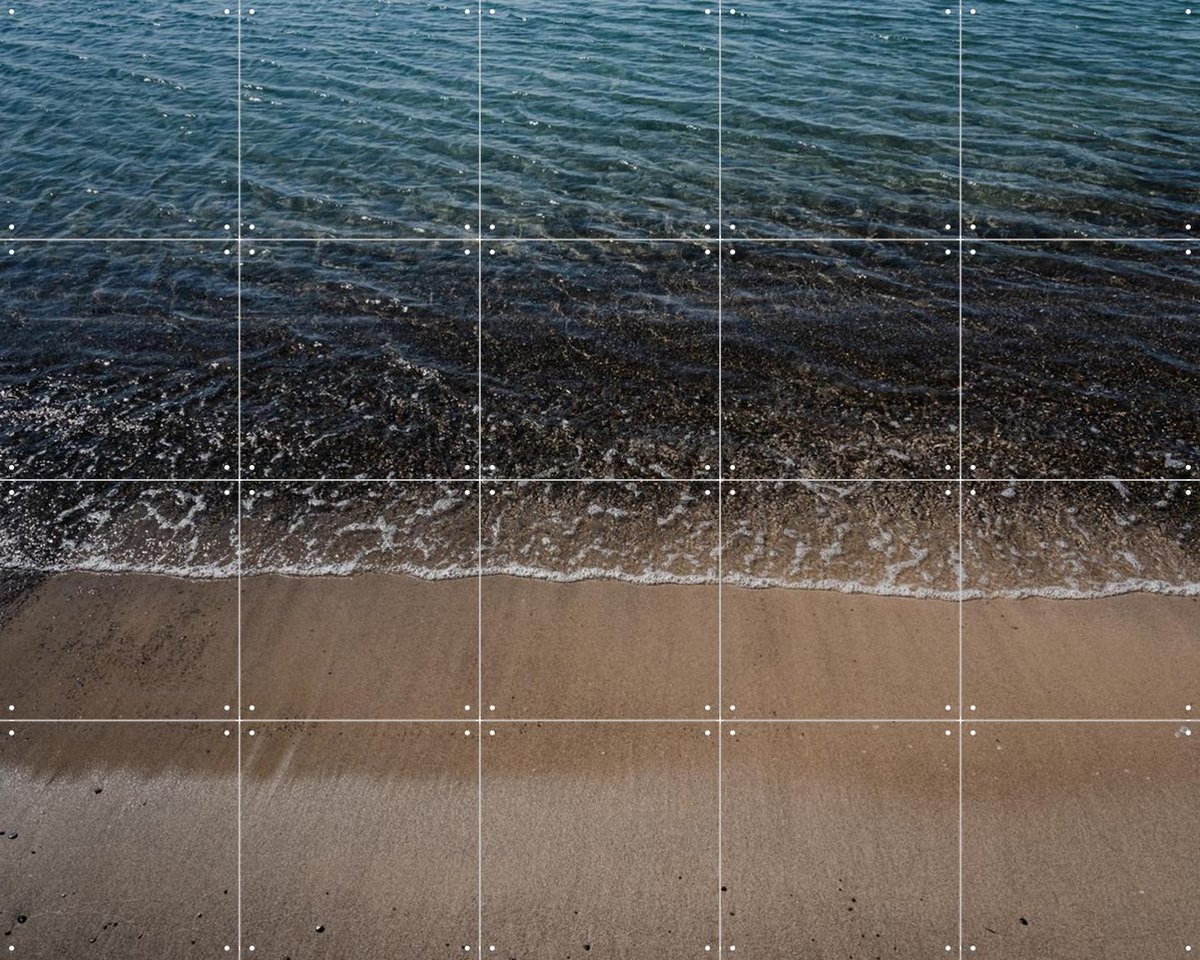 IXXI Abstract Coast, Photolovers - 100 x 80 cm - Gratis ophangtool - Grote wanddecoratie en posters - Impressionisme, Fotografie, Realisme, Modern