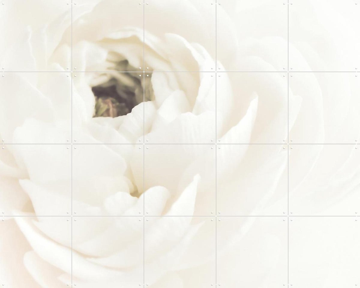 IXXI White Flower 02, 1x Studio II & Various - 100 x 80 cm - Gratis ophangtool - Grote wanddecoratie en posters - Realisme, Impressionisme