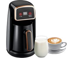 Automatische Koffiezetter - Koffiepot Elektrisch - Authentieke Koffie Maken - Dubbel Verwarmingssysteem - 300 ml 5 Kopjes - Zwart