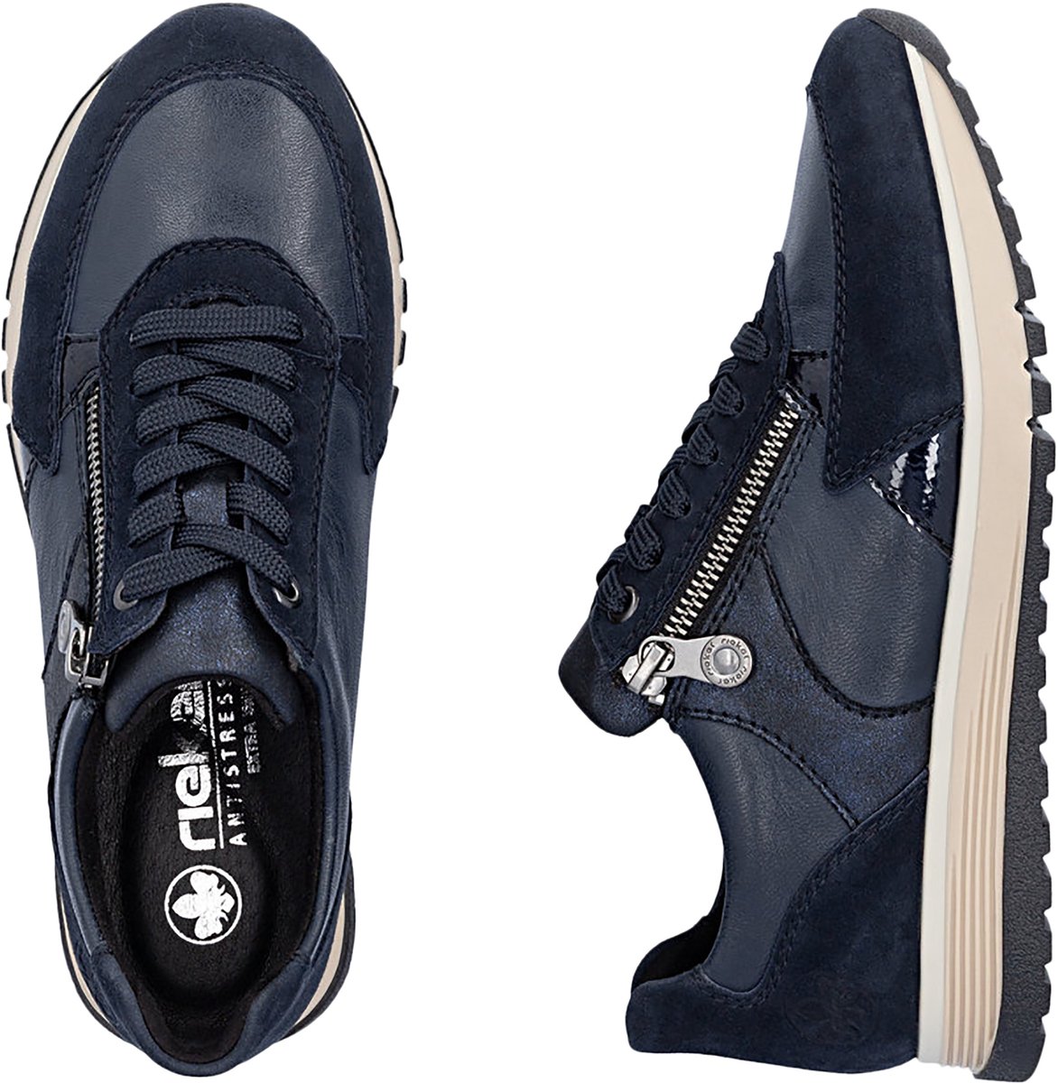 Lage leren sneakers Rock