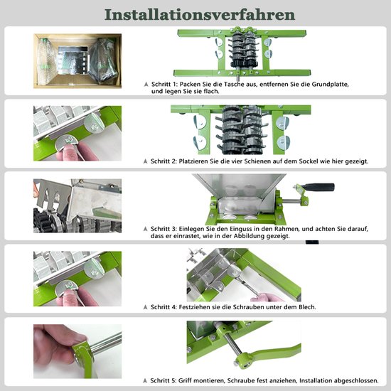 Fruitpers 18L Hout + Fruitmolen 7L RVS - Complete Handmatige Vruchtenpers & Appelmolen Set - Inclusief Persdoek, Drukplaat en Metalen Spindel - Geschikt voor Wijn, Cider, Appels en Bessen - NAIZY van NAIZY — afbeelding 2