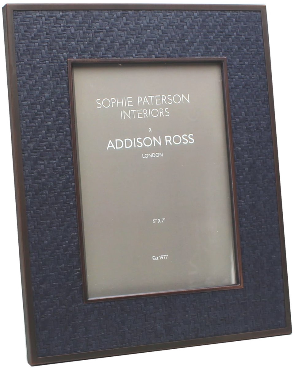 Addison Ross Faux Ratan fotokader 20x25cm brushed bronze midnight