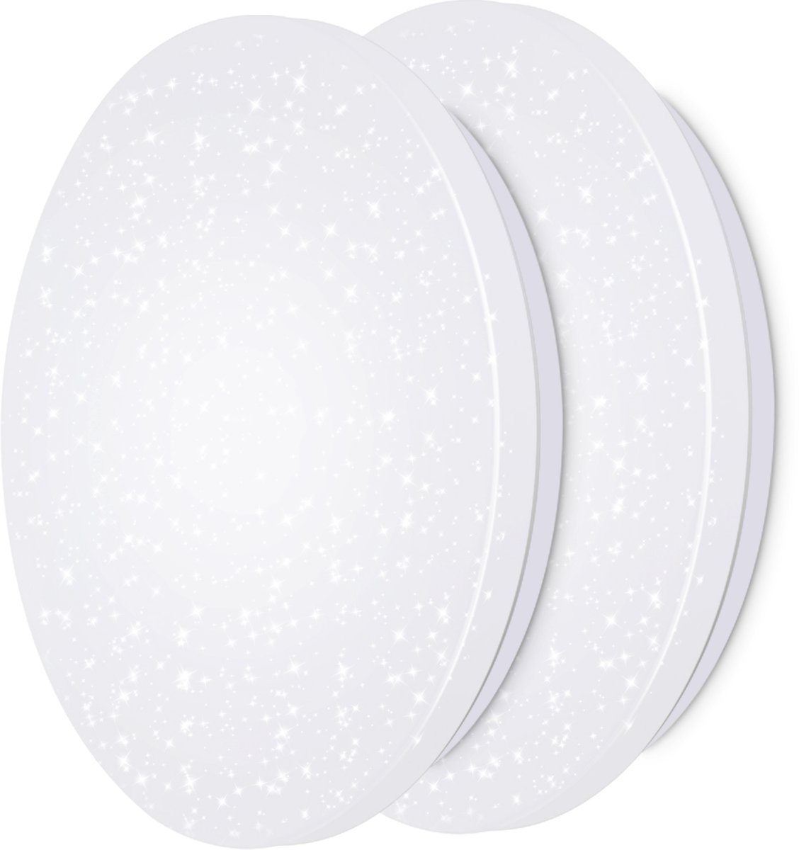 Oraymin 2 Stuks Dimbare Plafondlamp Ø28 cm – 24W 2400LM – Met Afstandsbediening