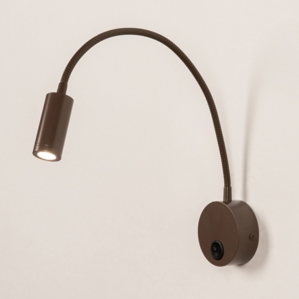 Lumidora Wandlamp 75743 - Voor binnen - ANNA - Ingebouwd LED - 1.0 Watt - 100 Lumen - 2700 Kelvin - Bruin - Metaal