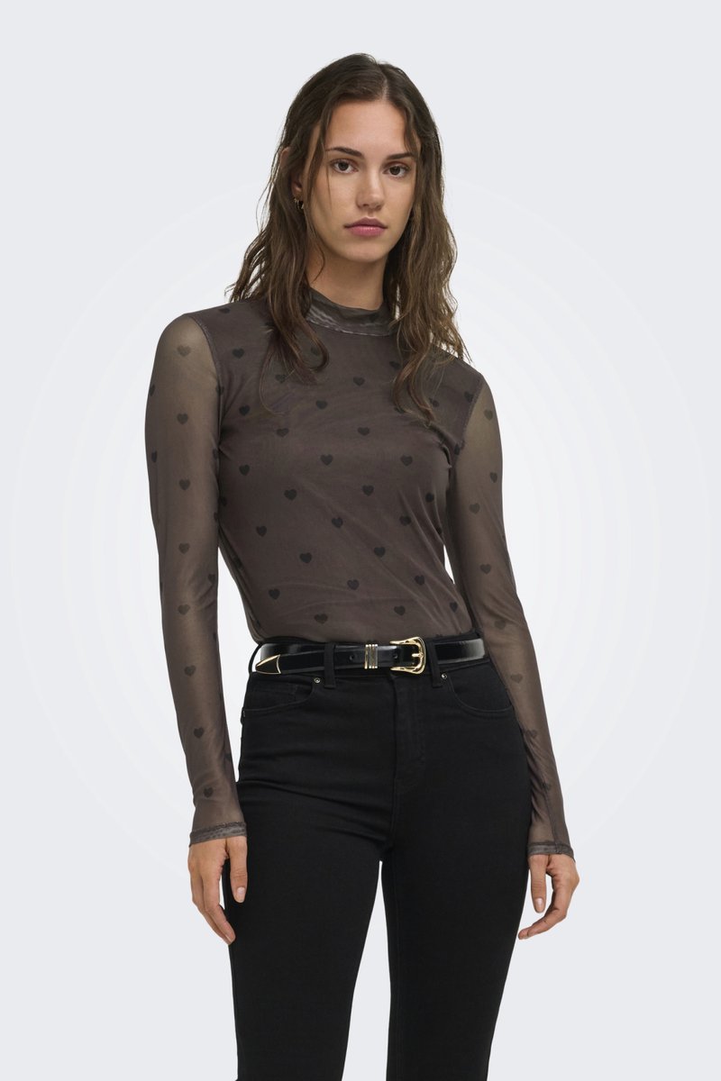 ONLY - ONLERICA MESH L/S TOP JRS Dames Top — cadeau in Cadeau-ideeën - foto 2