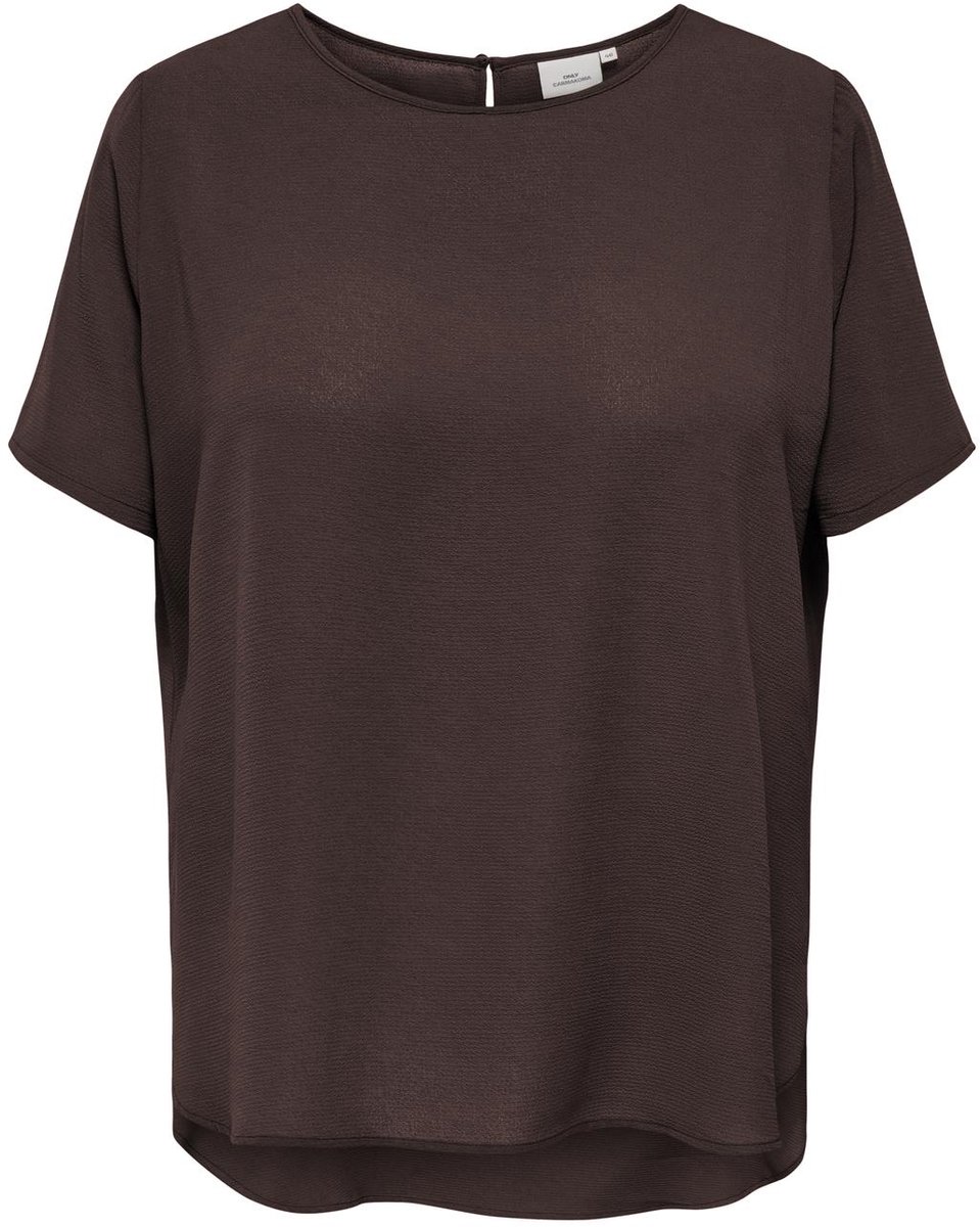 ONLY CARMAKOMA - CARVICA S/S TOP WVN NOOS Dames Top
