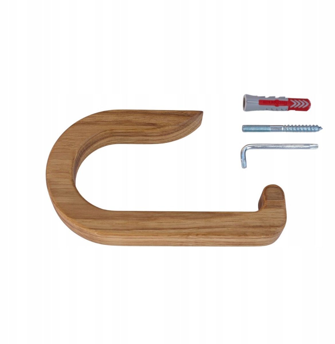 Moderne Houten Toiletrolhouder - Eiken Wandmontage