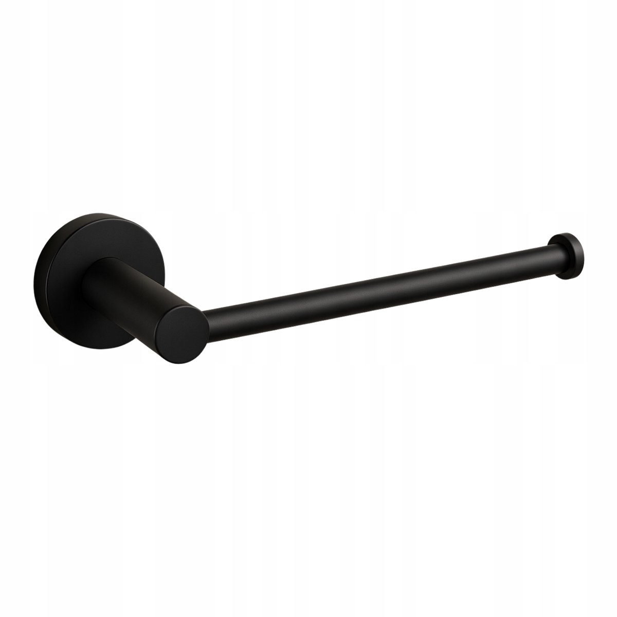 Balneo QUBE Model 1 Wandhouder - Mat Zwart (RVS)