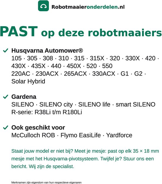 Robotmaaier Mesjes Titanium – 30 stuks + Threadlocker Borgschroeven – Geschikt voor Husqvarna Automower & Gardena – Roestvrij RVS — afbeelding 5